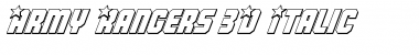 Download Army Rangers 3D Italic Italic Font Title Preview