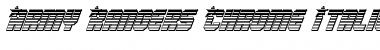 Download Army Rangers Chrome Italic Italic Font Title Preview