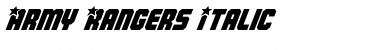 Download Army Rangers Italic Italic Font Title Preview