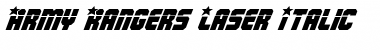 Download Army Rangers Laser Italic Italic Font Title Preview