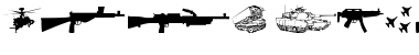 Download Army weapons tfb Regular Font Title Preview