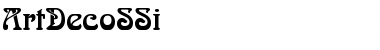 Download ArtDecoSSi Regular Font Title Preview