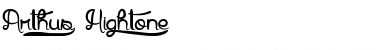 Download Arthus1 Hig6htone Regular Font Title Preview