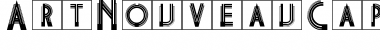 Download ArtNouveauCaps Regular Font Title Preview