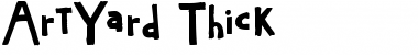 Download ArtYard Thick Regular Font Title Preview
