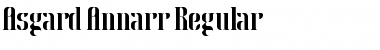 Download Asgard Annarr Regular Font Title Preview