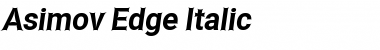 Download Asimov EdgeIt Font Title Preview
