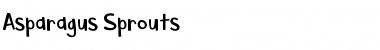 Download Asparagus Sprouts Regular Font Title Preview