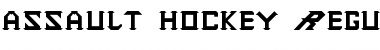 Download assault_hockey Regular Font Title Preview