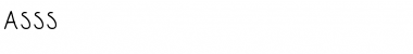 Download ASSS ASSS Font Title Preview