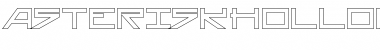Download AsteriskHollowBold Regular Font Title Preview