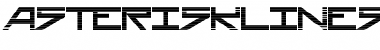 Download AsteriskLines Regular Font Title Preview