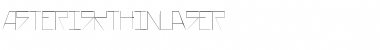 Download AsteriskThinLaser Regular Font Title Preview