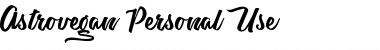 Download Astrovegan Personal Use Regular Font Title Preview