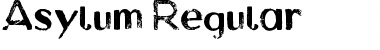 Download Asylum Regular Font Title Preview