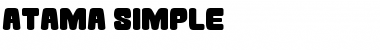 Download Atama Simple Regular Font Title Preview