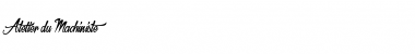 Download Atelier du Machiniste Italic Font Title Preview