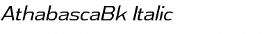 Download Athabasca Book Italic Font Title Preview