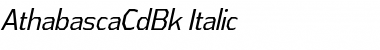 Download Athabasca Condensed Book Italic Font Title Preview