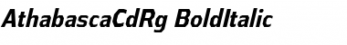 Download Athabasca Condensed Bold Italic Font Title Preview