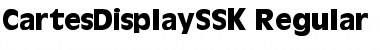 Download CartesDisplaySSK Regular Font Title Preview