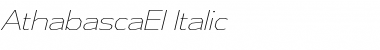 Download Athabasca ExtraLight Italic Font Title Preview