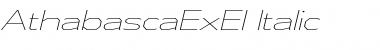 Download Athabasca Expanded ExtraLight Italic Font Title Preview