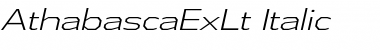 Download Athabasca Expanded Light Italic Font Title Preview