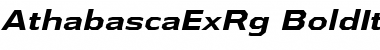 Download Athabasca Expanded Bold Italic Font Title Preview