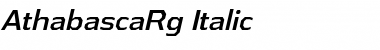 Download Athabasca Italic Font Title Preview