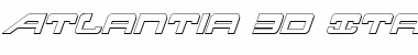Download Atlantia 3D Italic Italic Font Title Preview