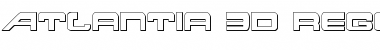Download Atlantia 3D Regular Font Title Preview