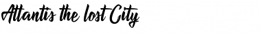 Download Atlantis the lost City Regular Font Title Preview