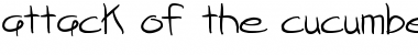 Download attack of the cucumbers Regular Font Title Preview