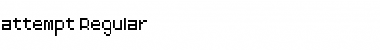 Download attempt Regular Font Title Preview