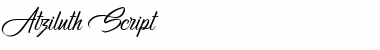 Download Atziluth Script Font Title Preview
