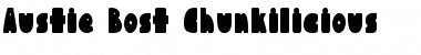 Download Austie Bost Chunkilicious Regular Font Title Preview