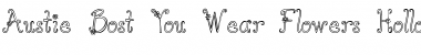 Download Austie Bost You Wear Flowers Ho Regular Font Title Preview