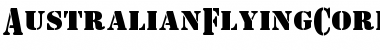 Download AustralianFlyingCorpsStencil Regular Font Title Preview