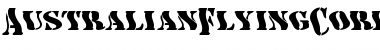 Download AustralianFlyingCorpsStencilE Regular Font Title Preview