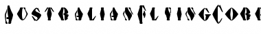 Download AustralianFlyingCorpsStencilG Regular Font Title Preview