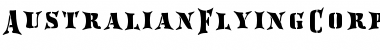 Download AustralianFlyingCorpsStencilH Regular Font Title Preview