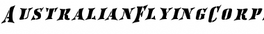 Download AustralianFlyingCorpsStencilSF Regular Font Title Preview