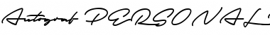 Download Autograf PERSONAL USE ONLY Regular Font Title Preview