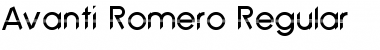 Download Avanti Romero Regular Font Title Preview