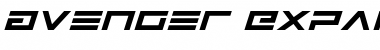 Download Avenger Expanded Italic Expanded Italic Font Title Preview