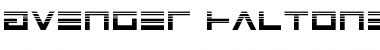 Download Avenger Haltone Regular Font Title Preview