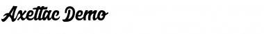 Download Axettac Demo Regular Font Title Preview