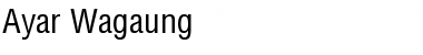 Download Ayar Wagaung Regular Font Title Preview