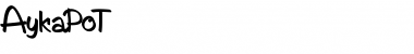 Download AykaPoT Regular Font Title Preview